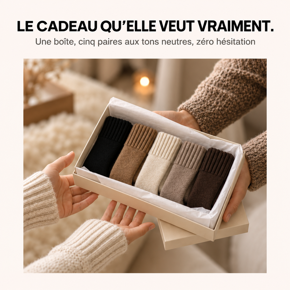 Chaussettes Cocooning – 1 paire