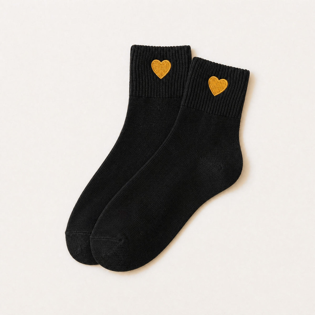 Chaussettes Petit Cœur Doré