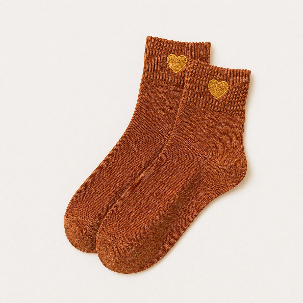 Chaussettes Petit Cœur Doré