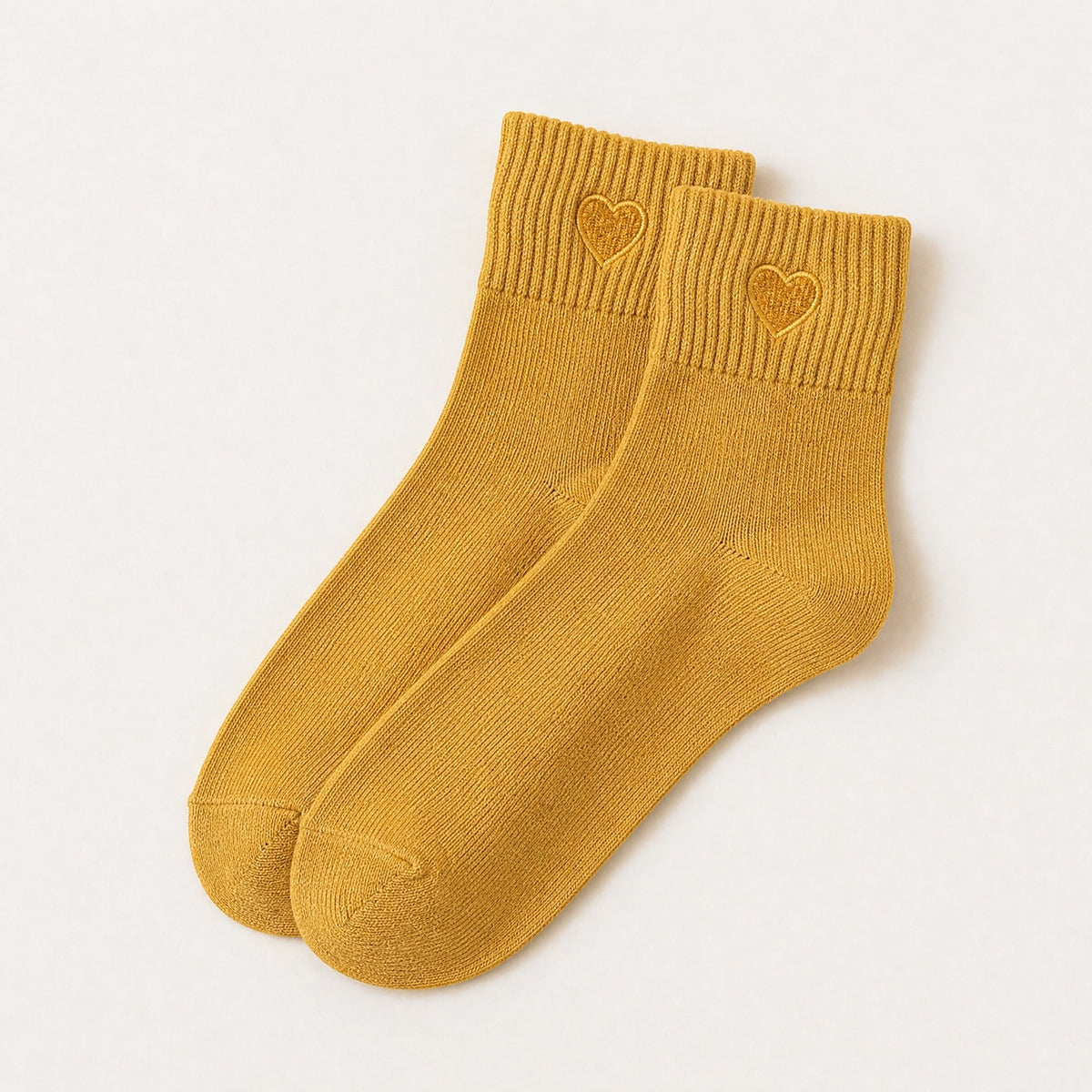 Chaussettes Petit Cœur Doré