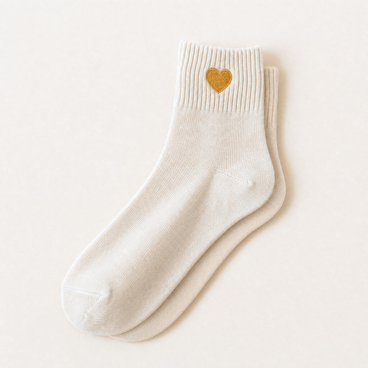 Chaussettes Petit Cœur Doré