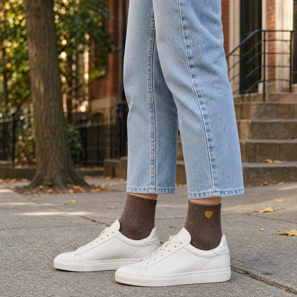 Chaussettes Petit Cœur Doré