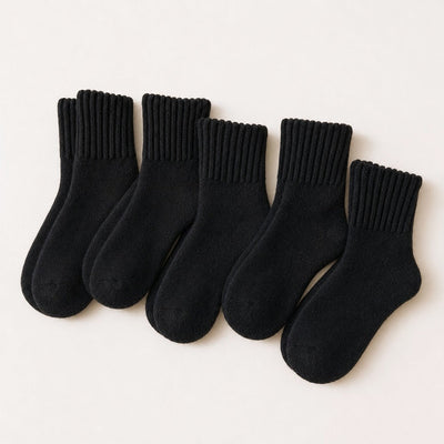 Chaussettes Cocooning Noir – Lot de 5 paires